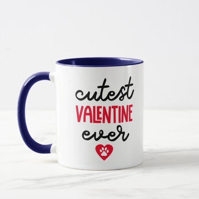 Niedliche Valentine je ..von Ihrem Husky Tasse (Links)