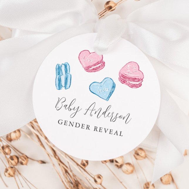 Niedliche Valentine Macarons Herz-Geschlechtsverke Geschenkanhänger (Von Creator hochgeladen)