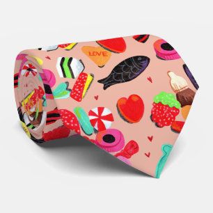 Niedliche Valentine, so süß pinkfarbene Bonbons &  Krawatte