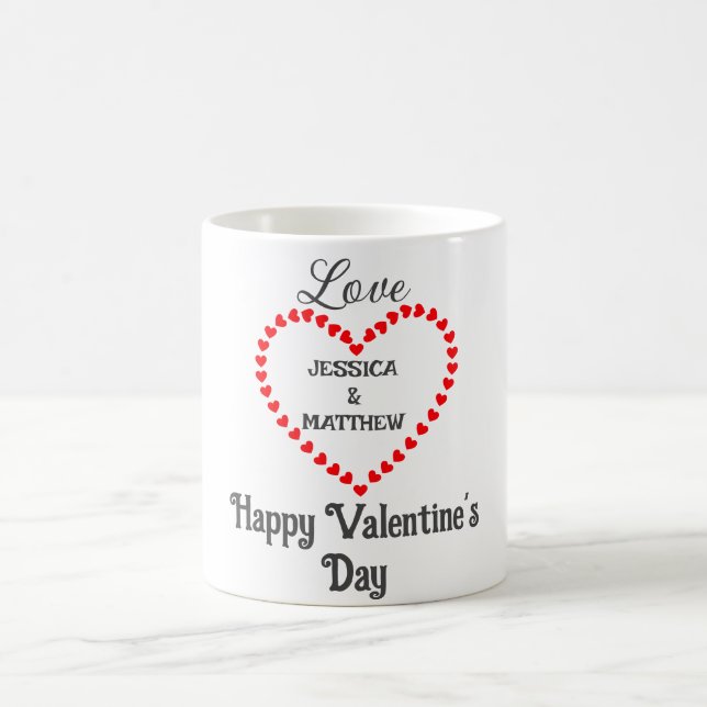 niedliche Valentine, süß für Paare Kaffeetasse (Mittel)