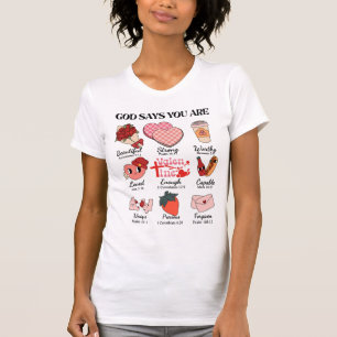 Niedliche Valentinische Ikonen, romantische Doodku T-Shirt