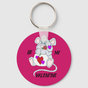 Niedliche Valentinmouse Schlüsselanhänger