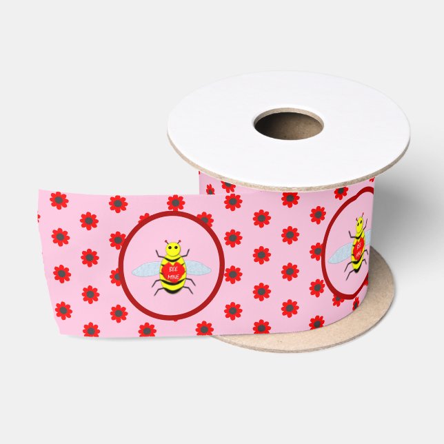 Niedliche Valentinstag-Biene Satinband (Spule)