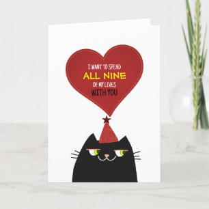 Niedliche Valentintagskarte des Roten Herzens Feiertagskarte