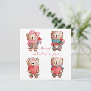 Niedliche Valentintagskarte Feiertagskarte