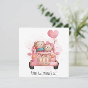 Niedliche Valentintagskarte Feiertagskarte