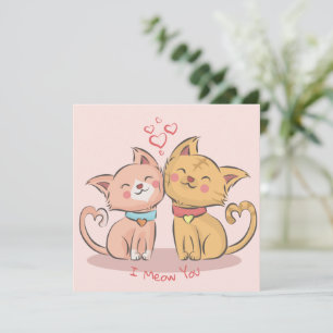 Niedliche Valentintagskarte Feiertagskarte