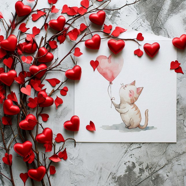 Niedliche Valentintagskarte Mitteilungskarte (Cute mini-Valentine's Day cards for your kid's school card exchanges.  )