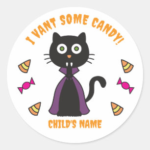 Niedliche Vampire Cat Stickers