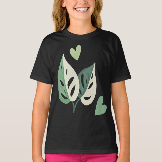 Niedliche Variegierung Monstera Adansonii Schweize T-Shirt (Vorderseite)