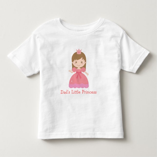 Niedliche Vater Kleine Prinzessin Kleinkind T-shirt (Vorderseite)