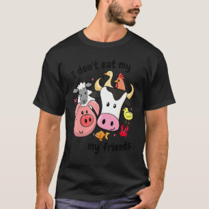 Niedliche Vegane Tierschutzvorschriften Tiere T-Shirt
