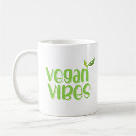 Niedliche Vegane Vibes Funny Quote Kaffeepause Tas Kaffeetasse