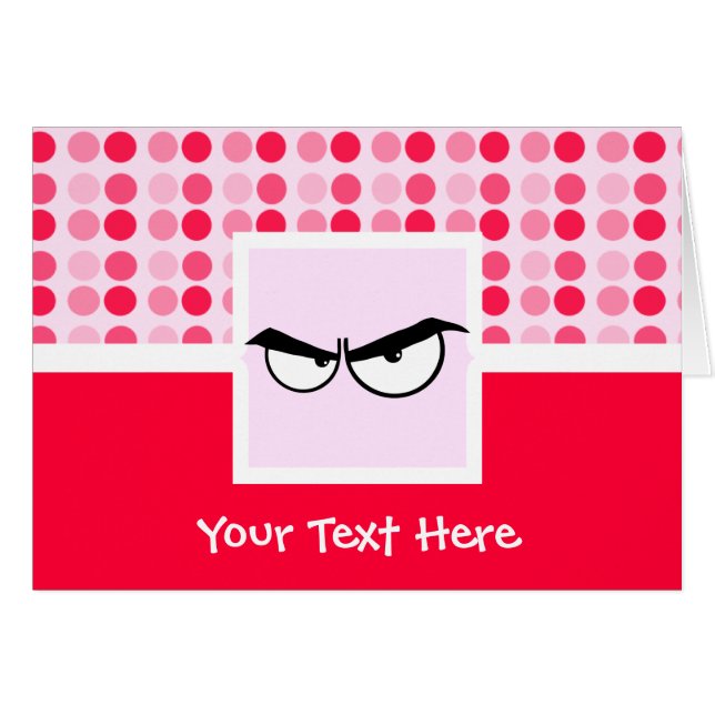 Niedliche verärgerte Augen (Vorderseite (Horizontal))