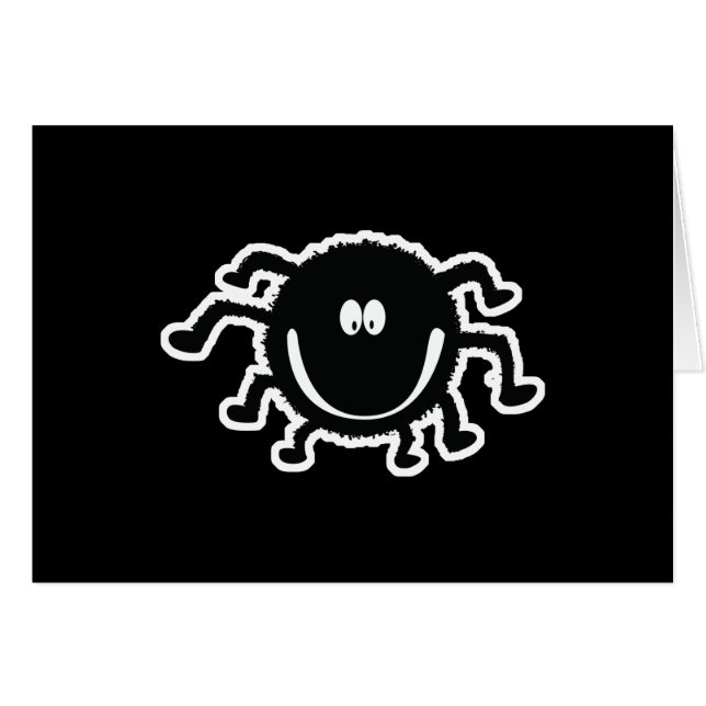 niedliche verschwommene Spinne (Vorderseite (Horizontal))