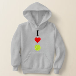 Niedliche Vertikale I Liebe/Herz-Tennis-Girls Hoodie