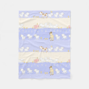 Niedliche Vieh Fleecedecke