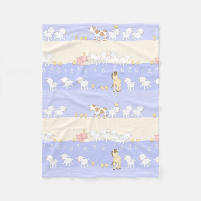 Niedliche Vieh Fleecedecke (Vorderseite)