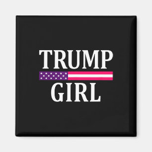 Niedliche Vintage Abstimmung Trump Girl Republikan Magnet