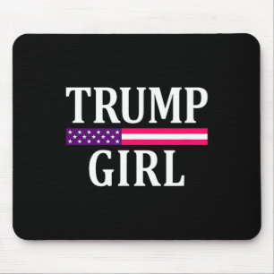 Niedliche Vintage Abstimmung Trump Girl Republikan Mousepad