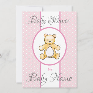 Niedliche Vintage Babydusche Einladung