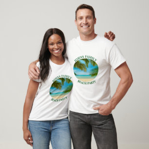 Niedliche Vintage Beach Waves Sonnenschein Urlaub T-Shirt