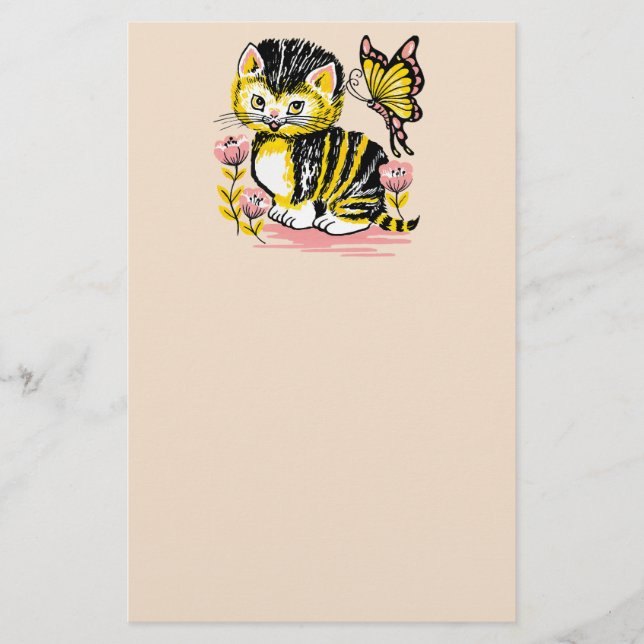 NIEDLICHE VINTAGE CAT BRIEFPAPIER (Vorderseite)