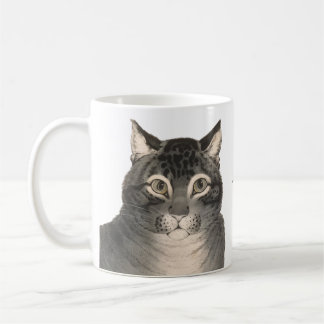 Niedliche Vintage Cat Tasse 19. Jahrhundert Kunstv