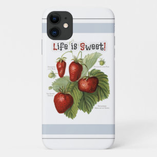 Niedliche Vintage Erdbeeren Sorten Das Leben ist s Case-Mate iPhone Hülle