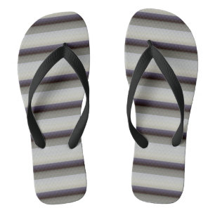 Niedliche Vintage graublaue Streifen Flip Flops