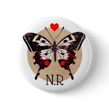 Niedliche Vintage Grunge Butterfly & Hearts Mit Mo
