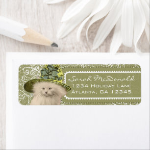 Niedliche , Vintage Katzengrünhutts