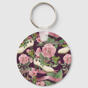 Niedliche Vintage Lady Fashion High Heel Schuhe, R Schlüsselanhänger