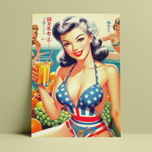 Niedliche Vintage Orientalierinnen Postkarte