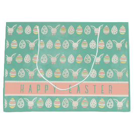 Niedliche Vintage Ostereier Personalisiert Große Geschenktüte