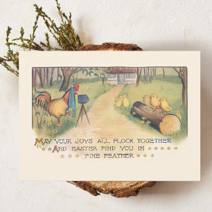 Niedliche Vintage Osterschlösser für Foto Feiertagskarte