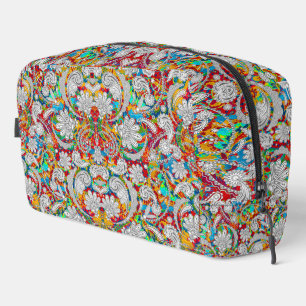 Niedliche Vintage Paisley-Muster jigsa Waschbeutel