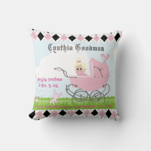 Niedliche Vintage Pink-Baby-Tragetusche Kissen