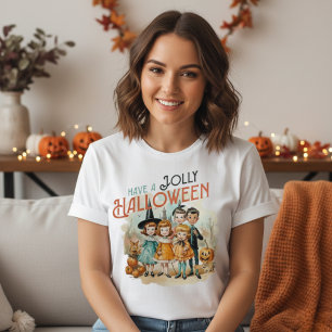 Niedliche Vintage Retro haben ein Jolen Halloween T-Shirt