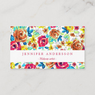 Niedliche Vintage Rose Visitenkarte