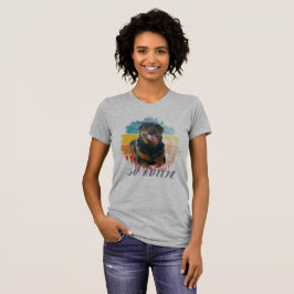 Niedliche Vintage Rottie Rottweiler Hund Liebe tie T-Shirt