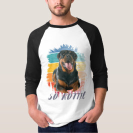 Niedliche Vintage Rottie Rottweiler Hund Liebe tie T-Shirt
