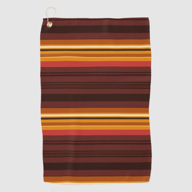 Niedliche Vintage Streifen Golfhandtuch (Vorderseite)