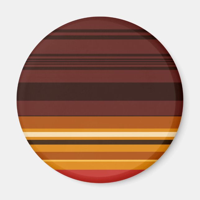 Niedliche Vintage Streifen Magnet (Vorne)