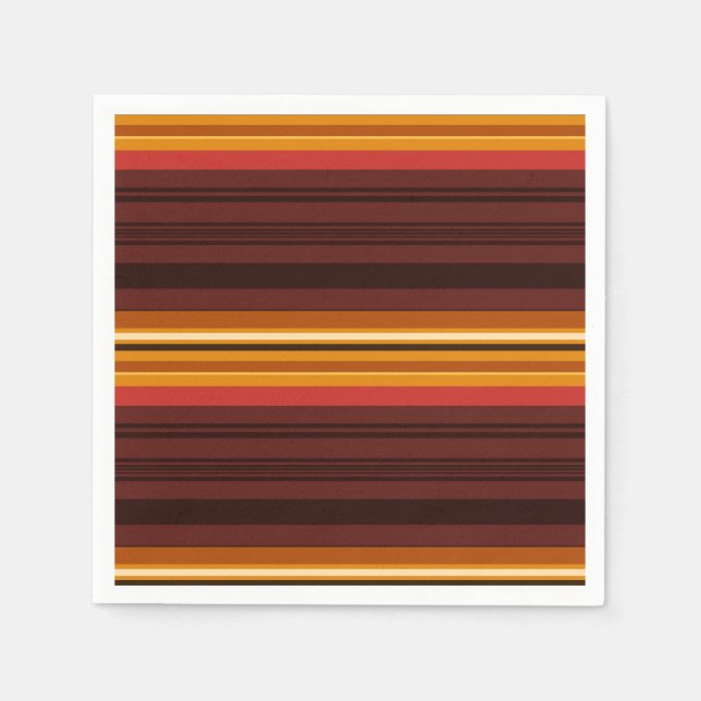 Niedliche Vintage Streifen Serviette (Vorderseite)