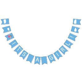 Niedliche Vintage Teddy Bear Skywriter Girl Baby D Wimpelkette