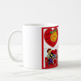 Niedliche Vintage Valentines-Tasse Tasse