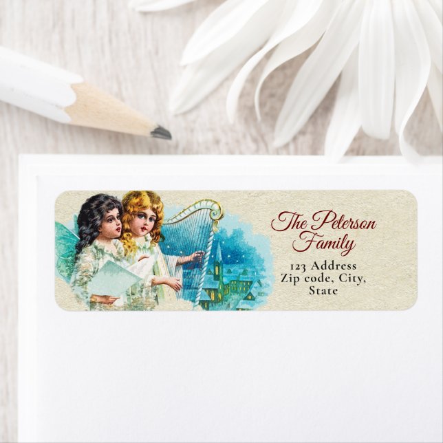 Niedliche Vintage Viktorianisch Angels Sing (Insitu)