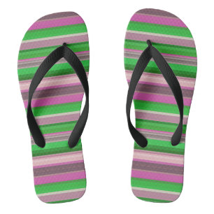 Niedliche violette Streifen Flip Flops