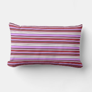 Niedliche violette Streifen Lendenkissen